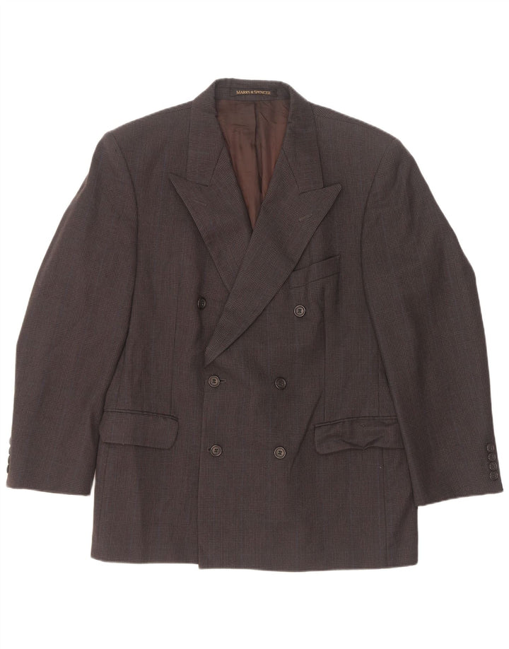 Marks & Spencer Chaqueta tipo blazer para hombre Reino Unido 40 Gris medio Rayas diplomáticas