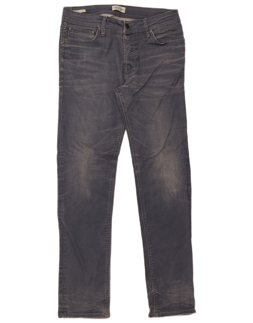 Jack & Jones Tim Slim Jeans para Hombre W34 L34 Algodón Gris