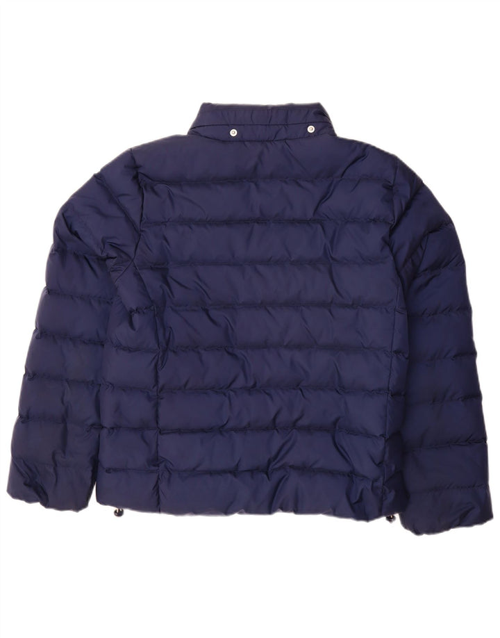 LEVI'S Chaqueta acolchada extragrande con capucha para mujer UK 10 Small Azul marino