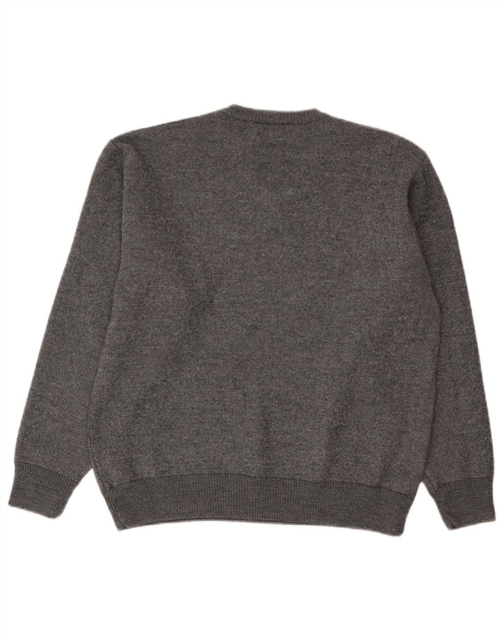 Marks & Spencer Suéter con Cuello en V para Mujer UK 46 Grande Gris Moteado