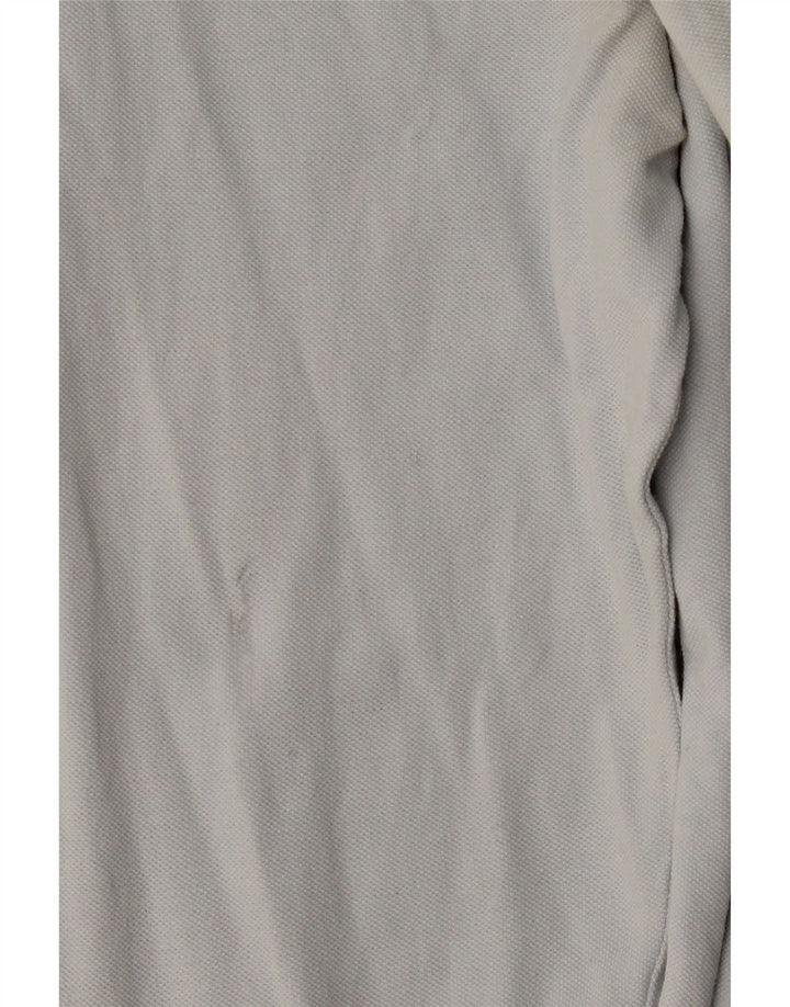 KAPPA Polo de manga larga para hombre de algodón azul medio