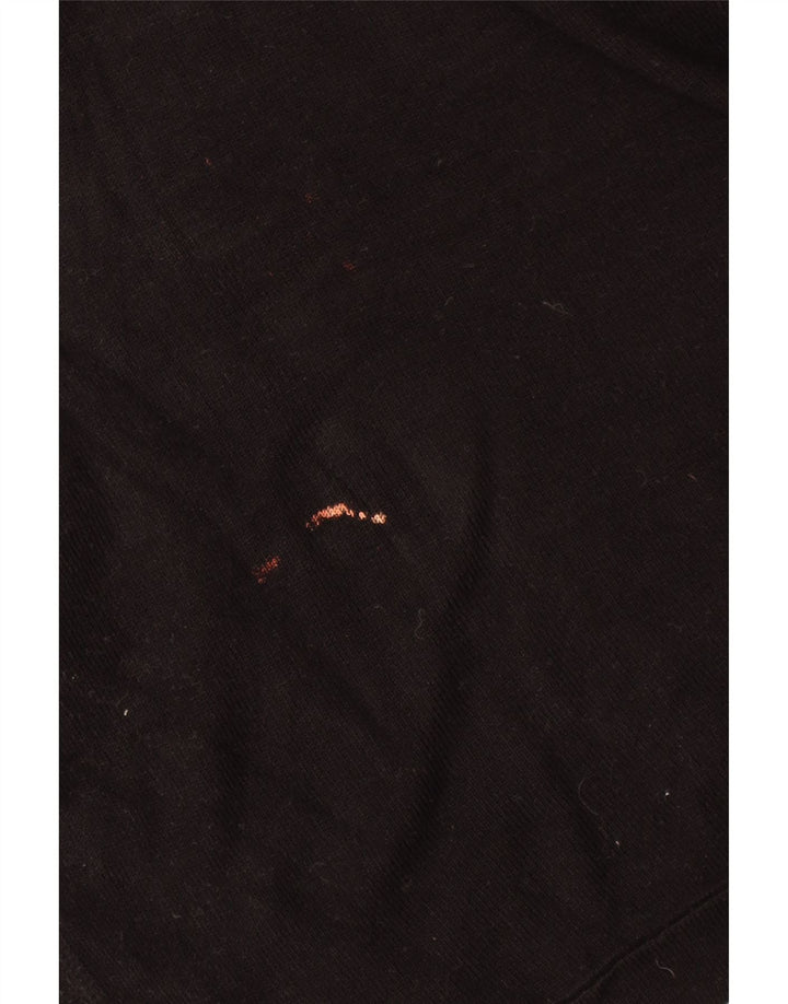 Zara Hombre Jersey De Manga Corta Con Cuello Con Botones Grande Negro