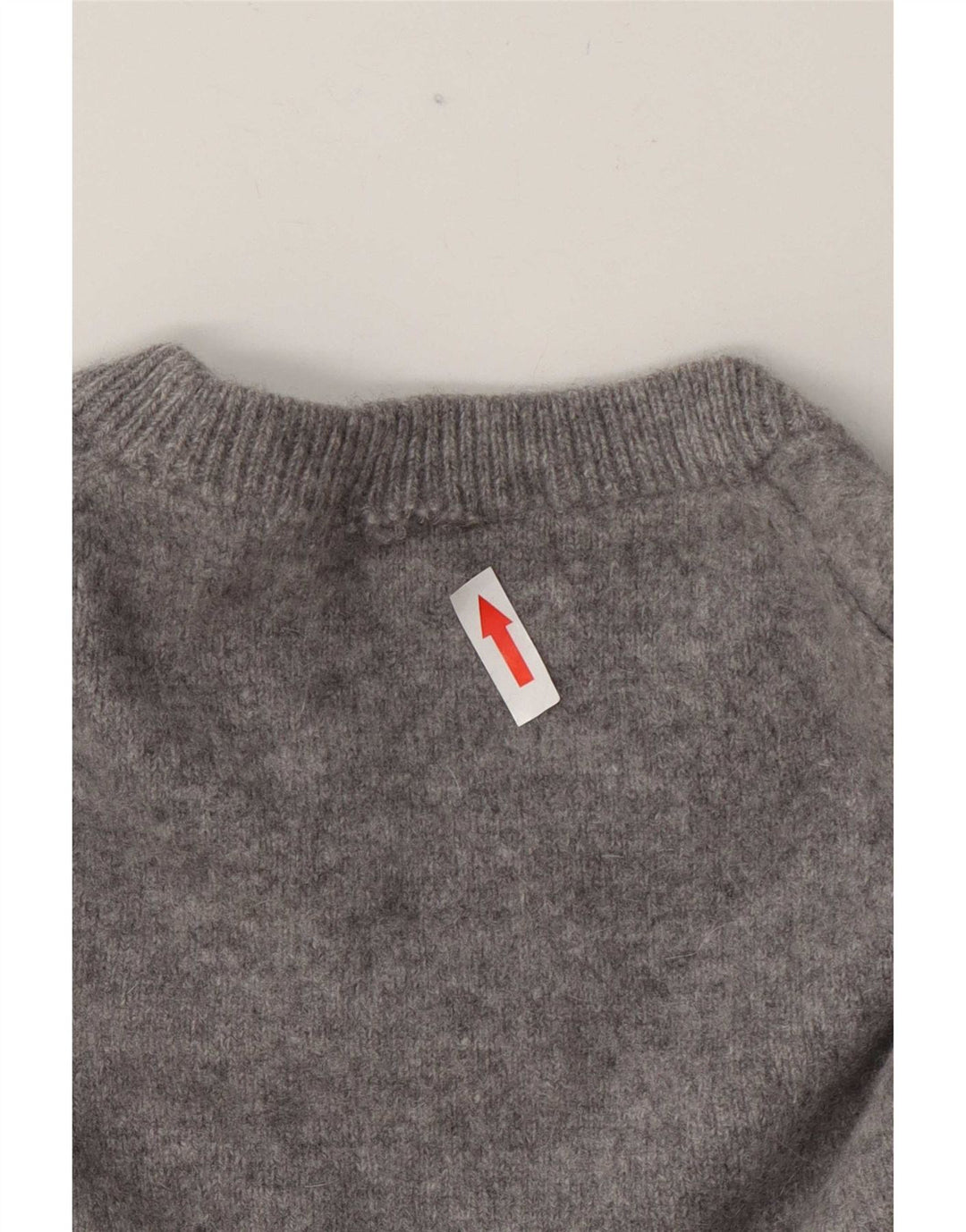 Marks & Spencer Jersey de cuello redondo para hombre de lana gris medio
