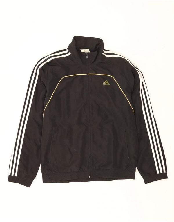 ADIDAS Hombre Chándal Top Chaqueta Mediano Negro Poliéster