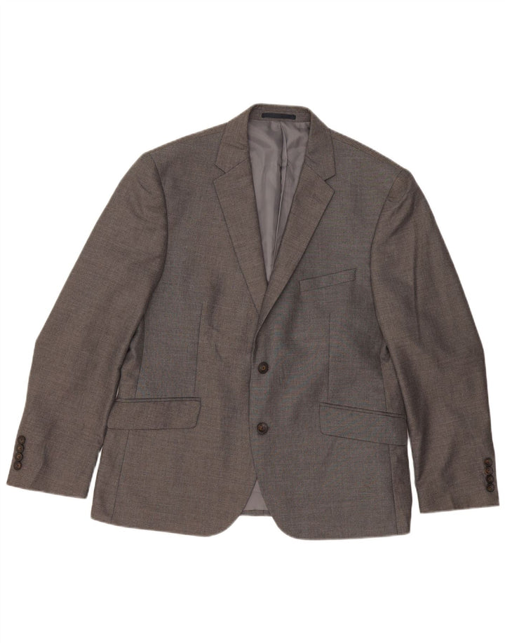 Marks & Spencer Chaqueta tipo blazer de 2 botones para hombre Reino Unido 42 Poliéster gris grande