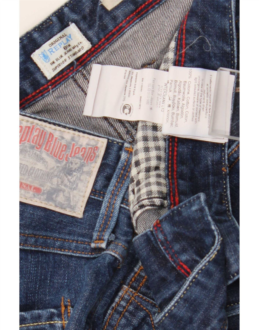 Vaqueros ajustados para hombre Replay W32 L32 Algodón azul