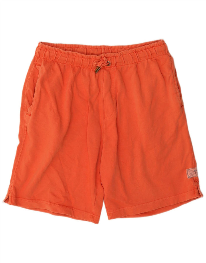 Weird Fish - Pantalones cortos deportivos para hombre, talla grande, color naranja