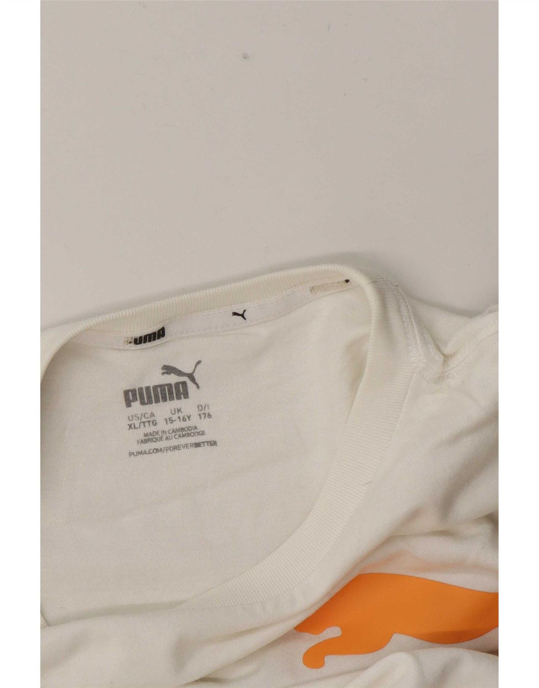 Puma Camiseta gráfica para niño 15-16 años Blanco
