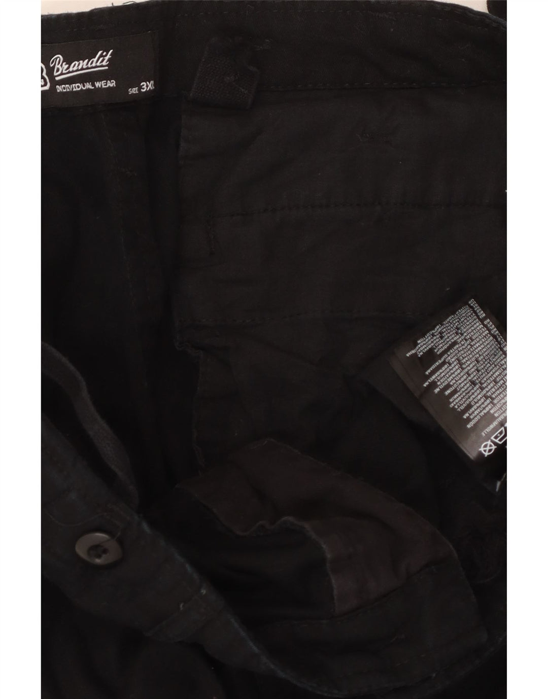 Brandit Pantalones cargo rectos para hombre 3XL W40 L32 Algodón negro