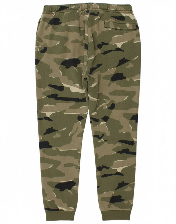 Nike Pantalones de chándal para Hombre Joggers Large Verde Camuflaje Algodón