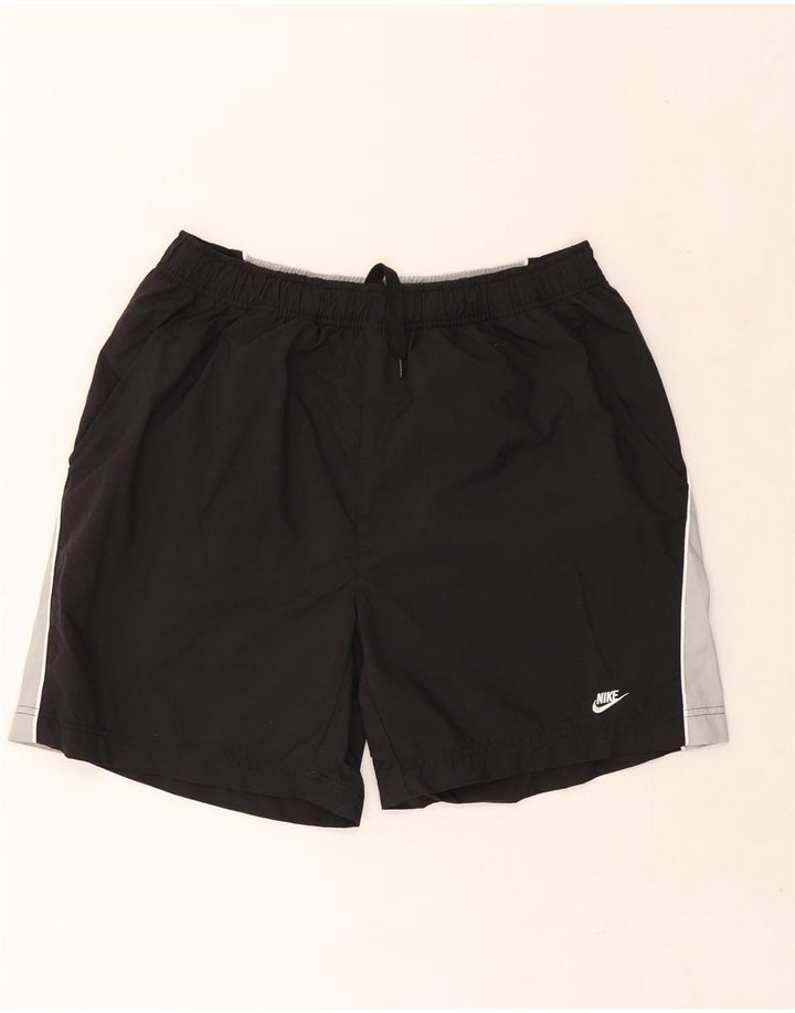 Nike Pantalones cortos deportivos para hombre XL Negro Colorblock Poliéster