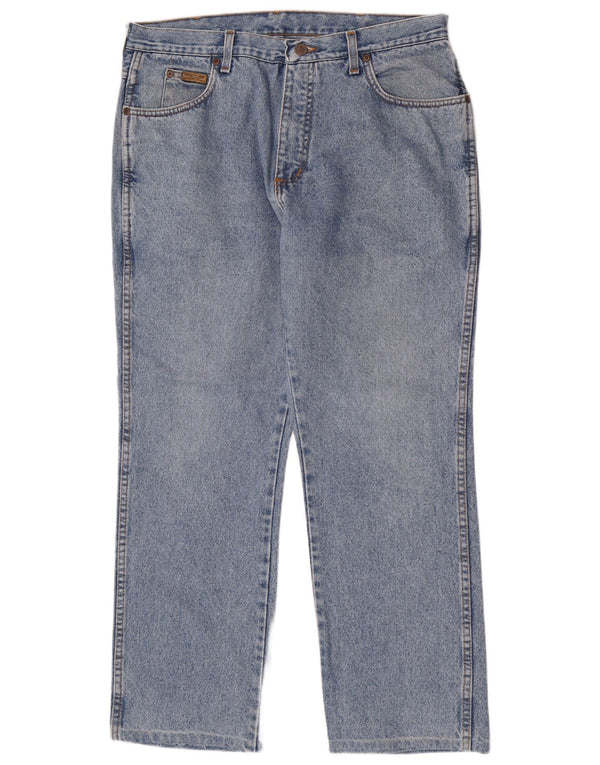 Wrangler Vaqueros rectos regulares Texas para hombre W36 L28 Algodón azul