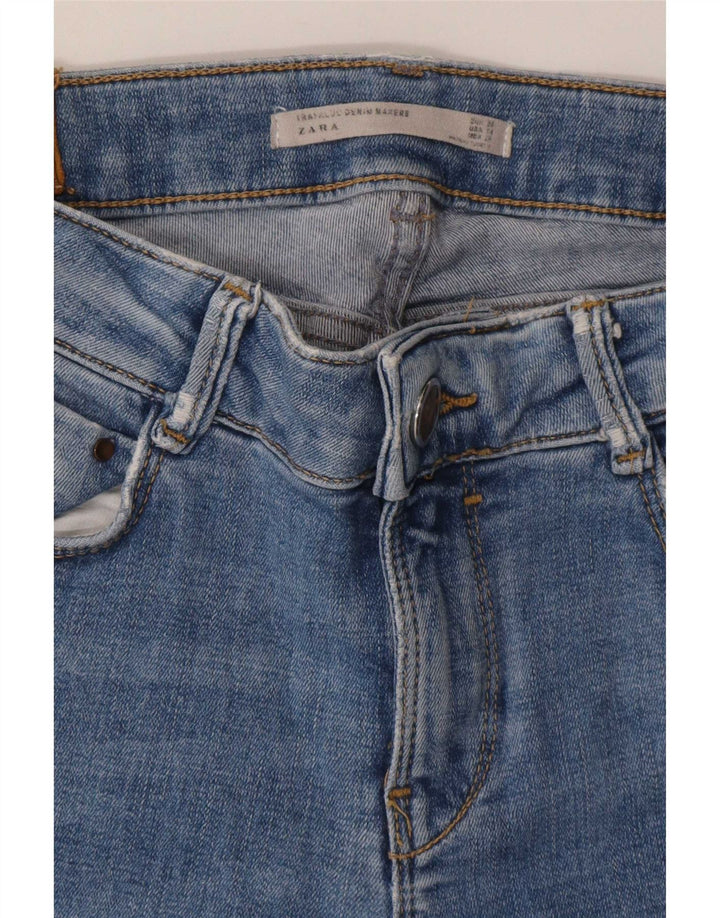 Zara Vaqueros Pitillo Mujer W25 L28 Azul