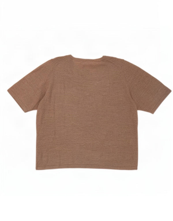 Marks & Spencer Suéter con Cuello Barco para Mujer UK 22 3XL Beige