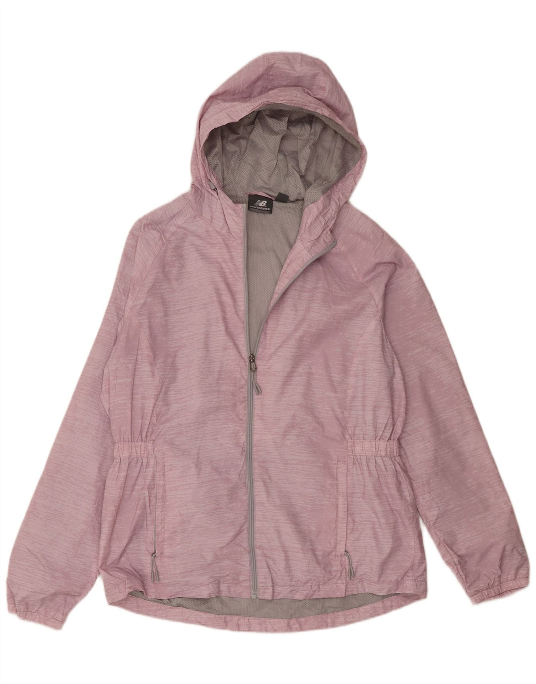 New Balance Chaqueta impermeable con capucha para mujer UK 40 XL Poliéster rosa