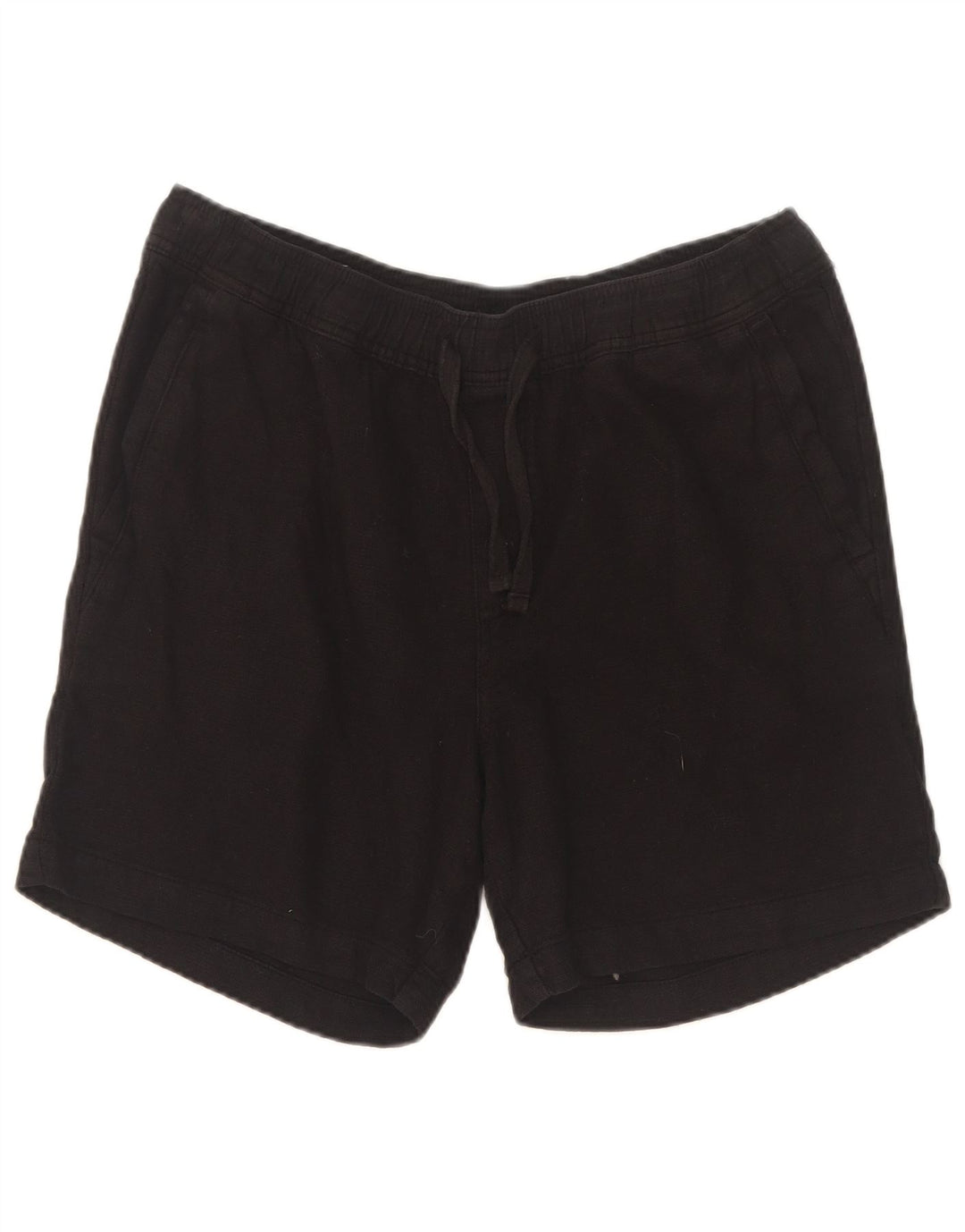 Zara Hombre Shorts Deportivos Medianos Algodón Negro