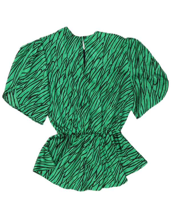 Blusa C&A Mujer Top EU 46 XL Verde Rayas