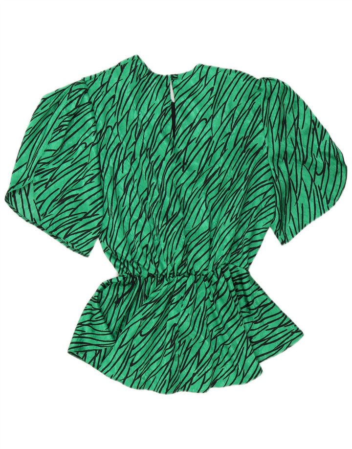 Blusa C&A Mujer Top EU 46 XL Verde Rayas