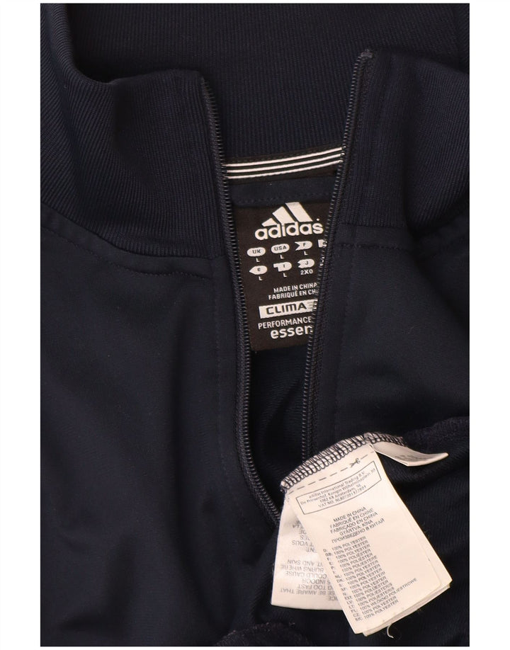 Adidas Mens Clima 365 Chándal Top Chaqueta Grande Azul Marino Poliéster