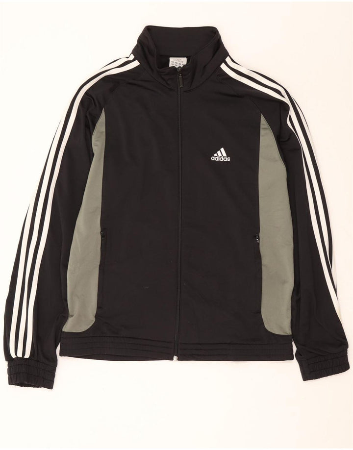 ADIDAS Chaqueta superior de chándal con gráfico para hombre UK 40/42 Medium Black Colourblock