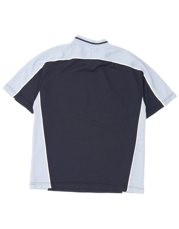 Camiseta Umbro Hombre Top Medium Azul Marino Colorblock Poliéster