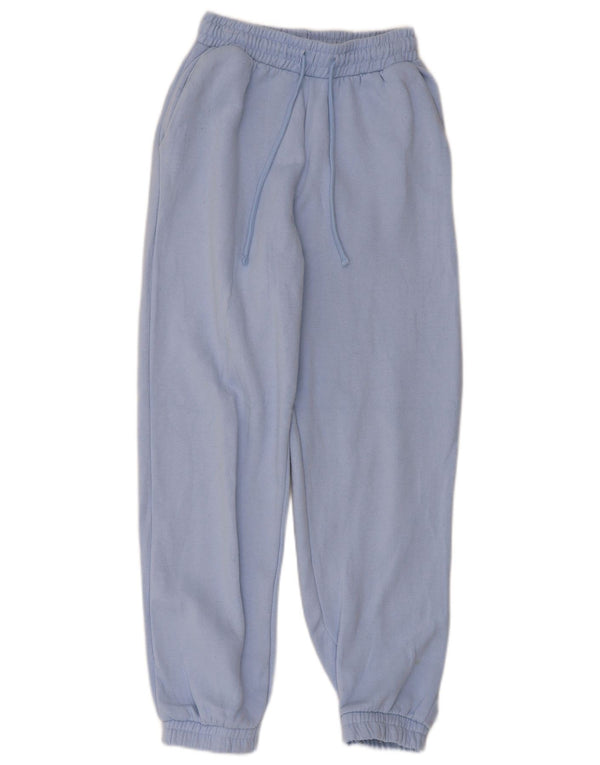 Zara Mujer Pantalón Chándal Joggers UK 8 Small Azul Poliéster