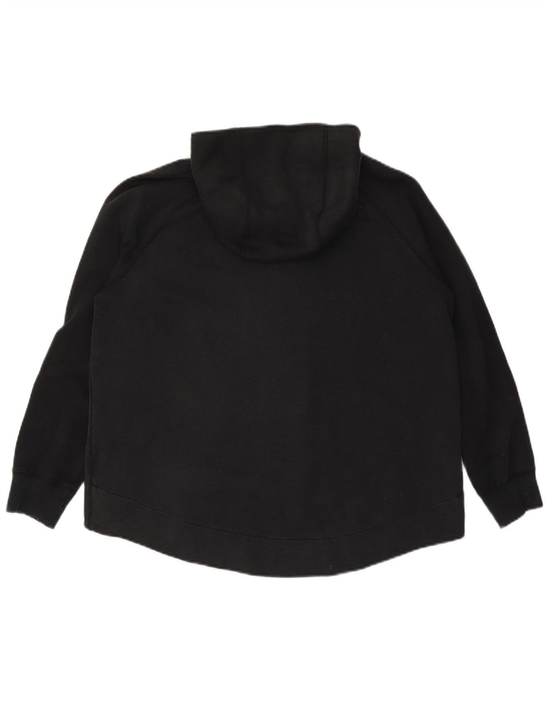 NIKE Sudadera con capucha y cremallera para mujer UK 46 Grande Algodón negro