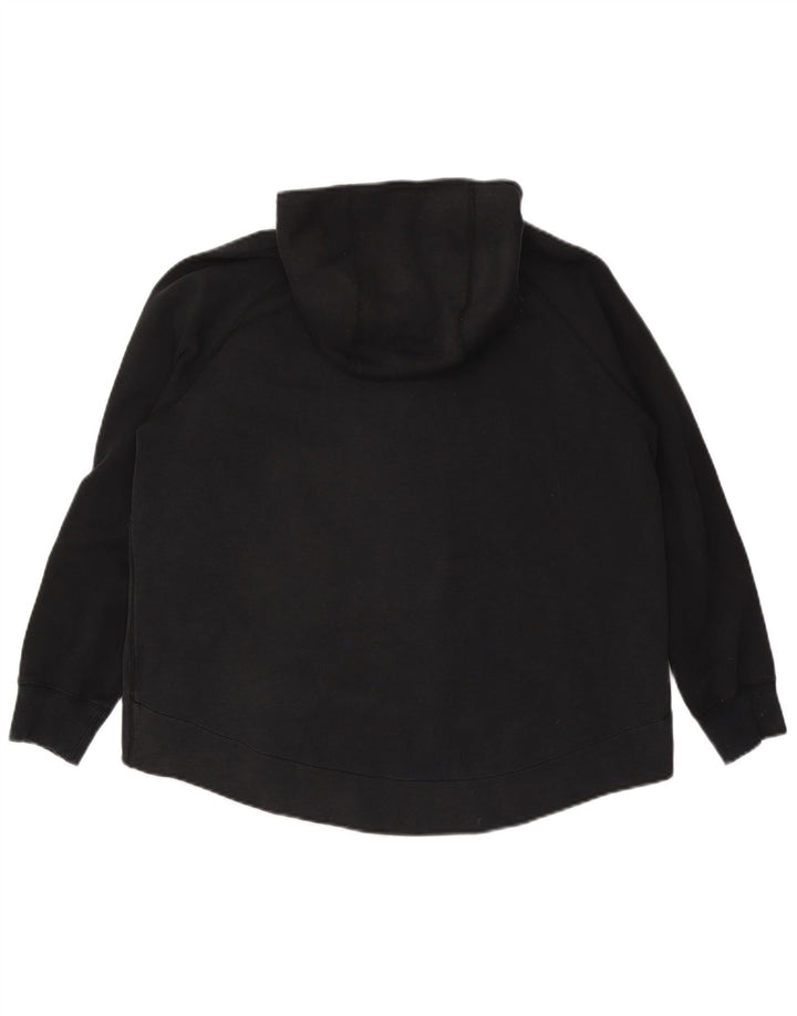 NIKE Sudadera con capucha y cremallera para mujer UK 46 Grande Algodón negro