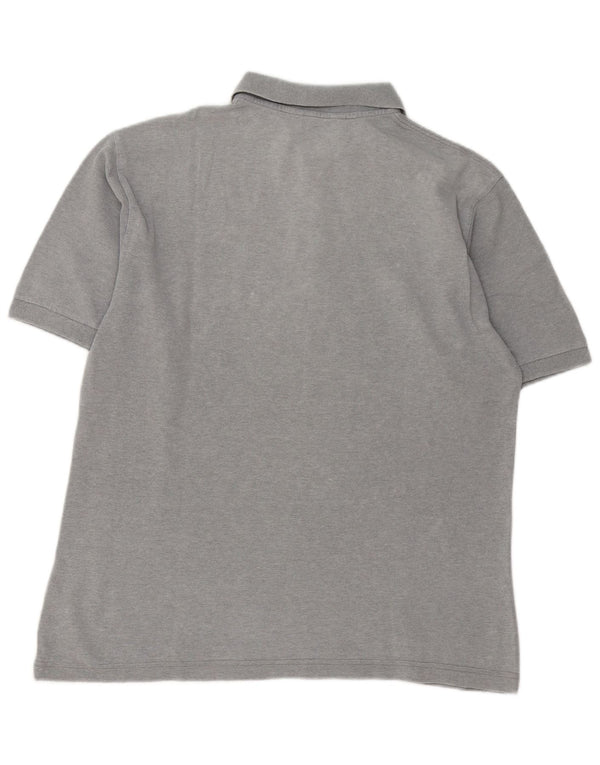 Kappa Polo Hombre Grande Gris Algodón