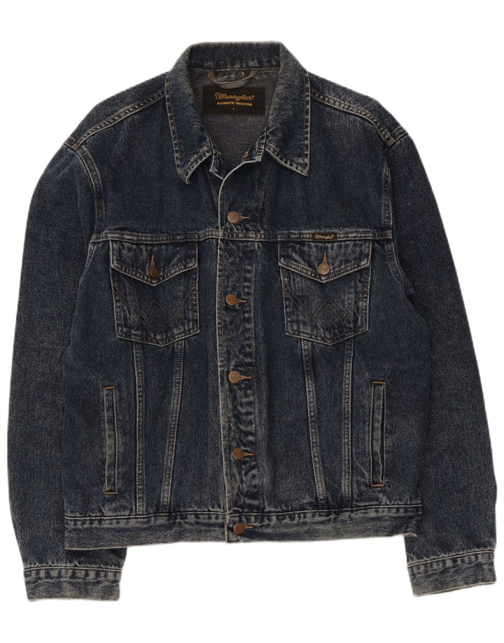 Wrangler Chaqueta vaquera para hombre UK 40 Large Azul marino Algodón
