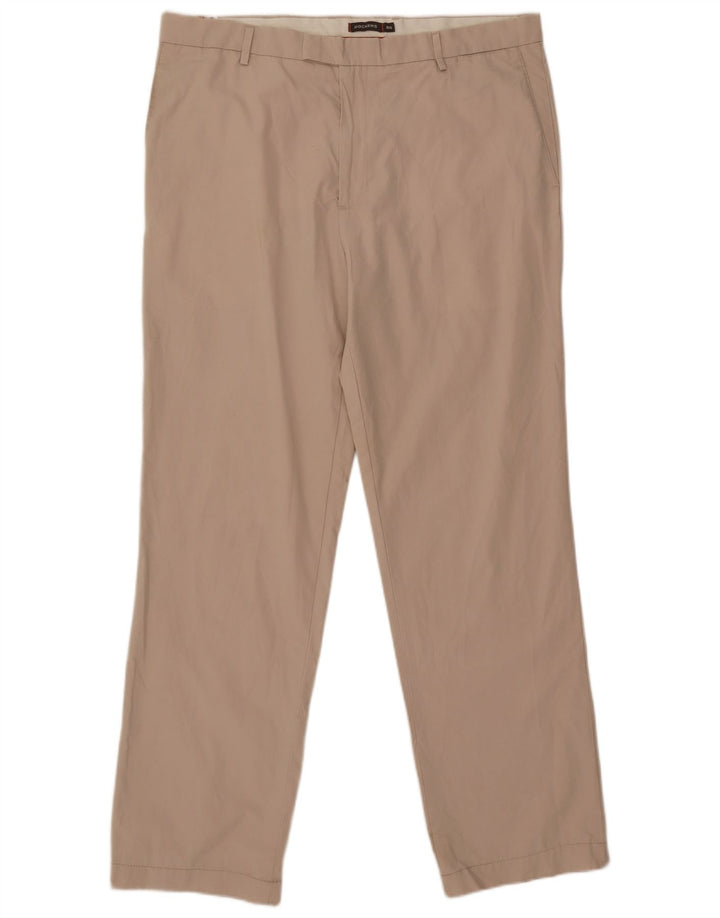 Dockers Pantalón de traje recto para hombre W38 L33 Algodón beige