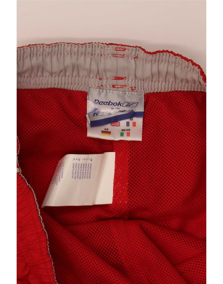 Reebok Mens Capri Chándal Pantalones Pequeño Rojo