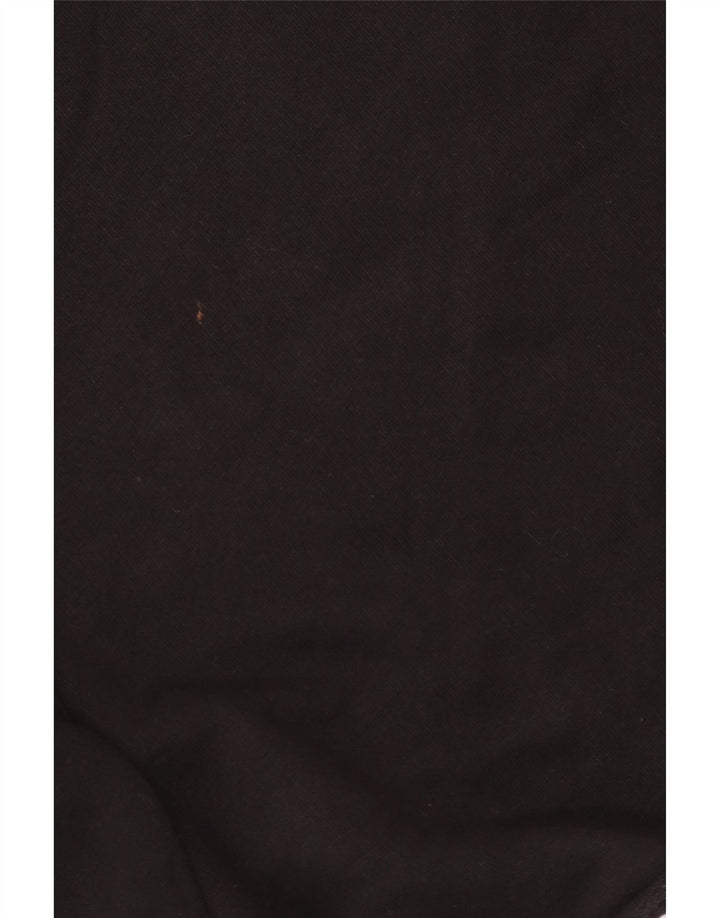 PYREX Mujer Crop Graphic Sudadera Jumper UK 40 Grande Algodón Negro