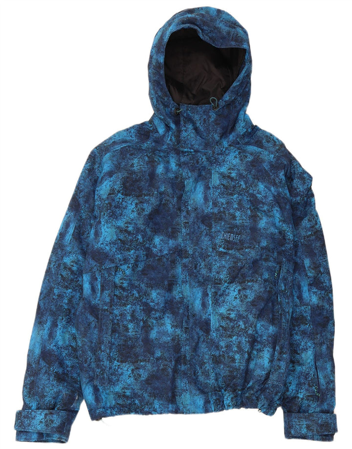 CHIEMSEE Chaqueta cortavientos con capucha para hombre UK 38 Medium Blue Tie Dye