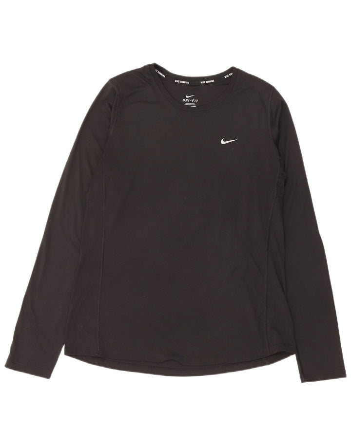 Nike Dri Fit Top de manga larga para mujer, talla 40, color negro