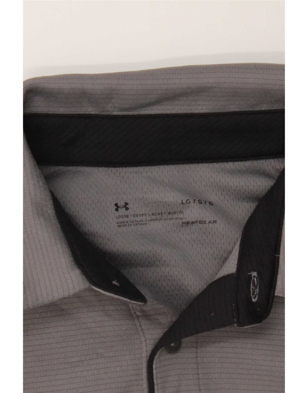 Under Armour Polo Heat Gear para hombre, talla grande, gris