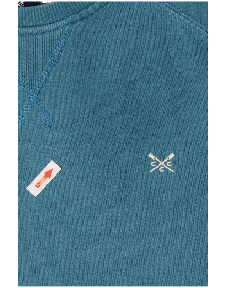 Crew Clothing Sudadera para mujer Jumper UK 14 Algodón azul medio