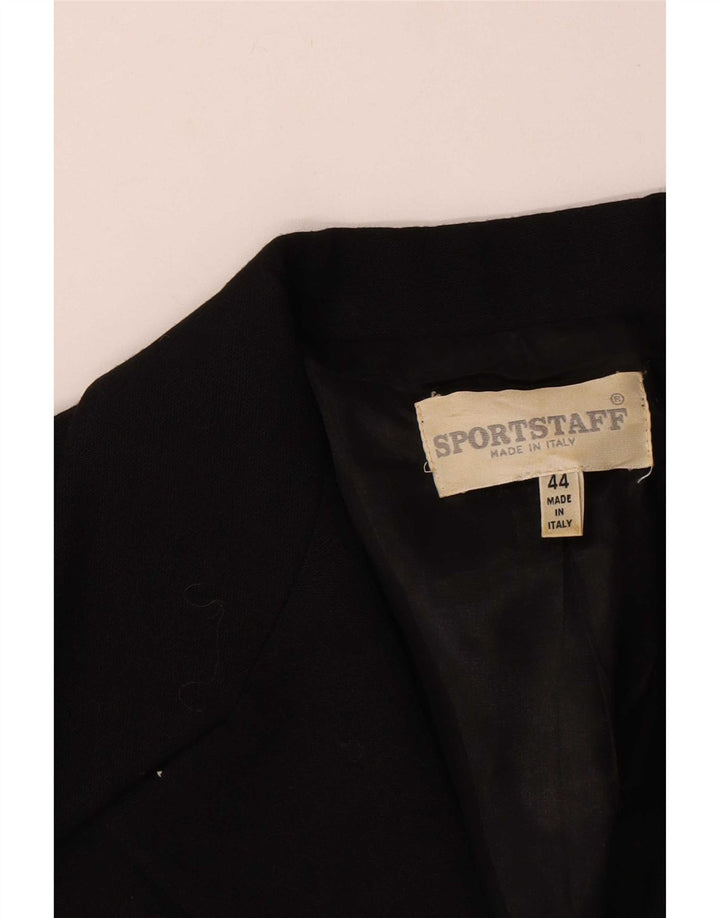 Sport Staff Chaqueta tipo blazer con cremallera completa para mujer IT 44 Medium Black