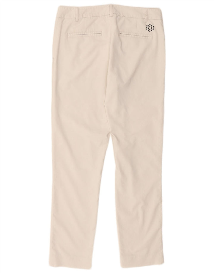 Puma Pantalones chinos ajustados para mujer UK 10 Small W32 L28 Poliéster blanco