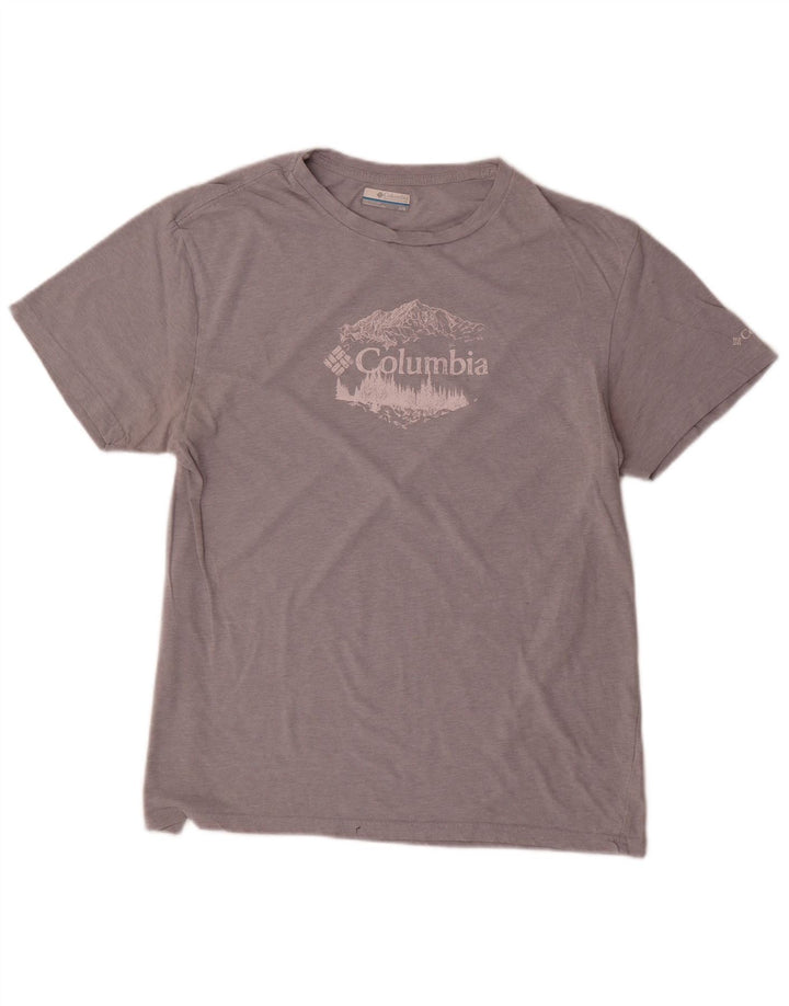 Columbia Camiseta gráfica para hombre Top grande gris