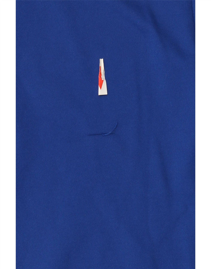 Lotto Hombre Sudadera Con Cuello Y Cremallera Gráfica Jersey Jersey Azul Medio Poliéster