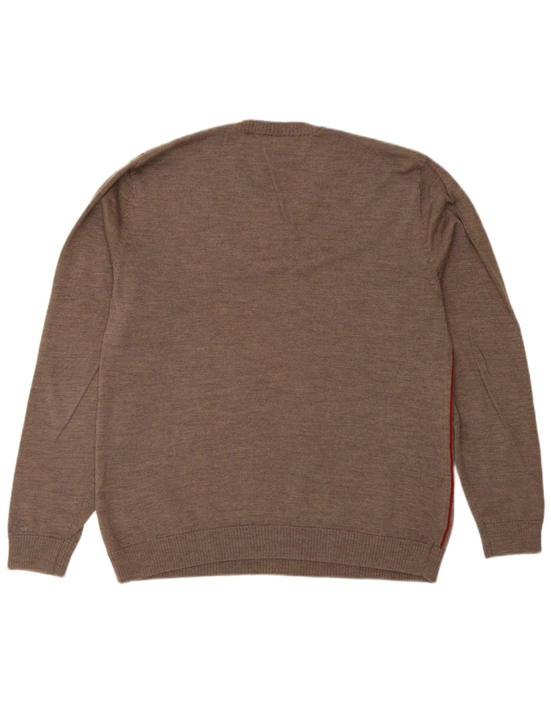 Gap Jersey con Cuello en V para Hombre de Lana Merino a Rayas Gris Grande