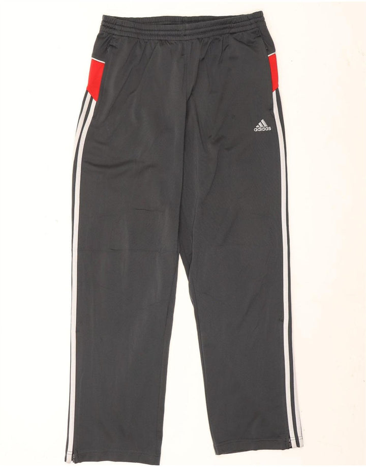 Adidas - Pantalón de chándal para hombre, talla 40/42, color gris medio, poliéster