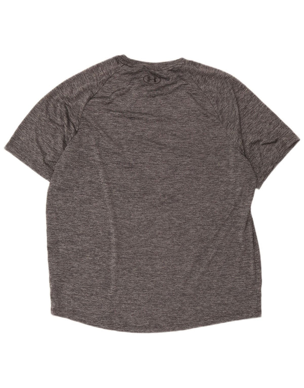Camiseta Under Armour Hombre Top XL Poliéster moteado gris