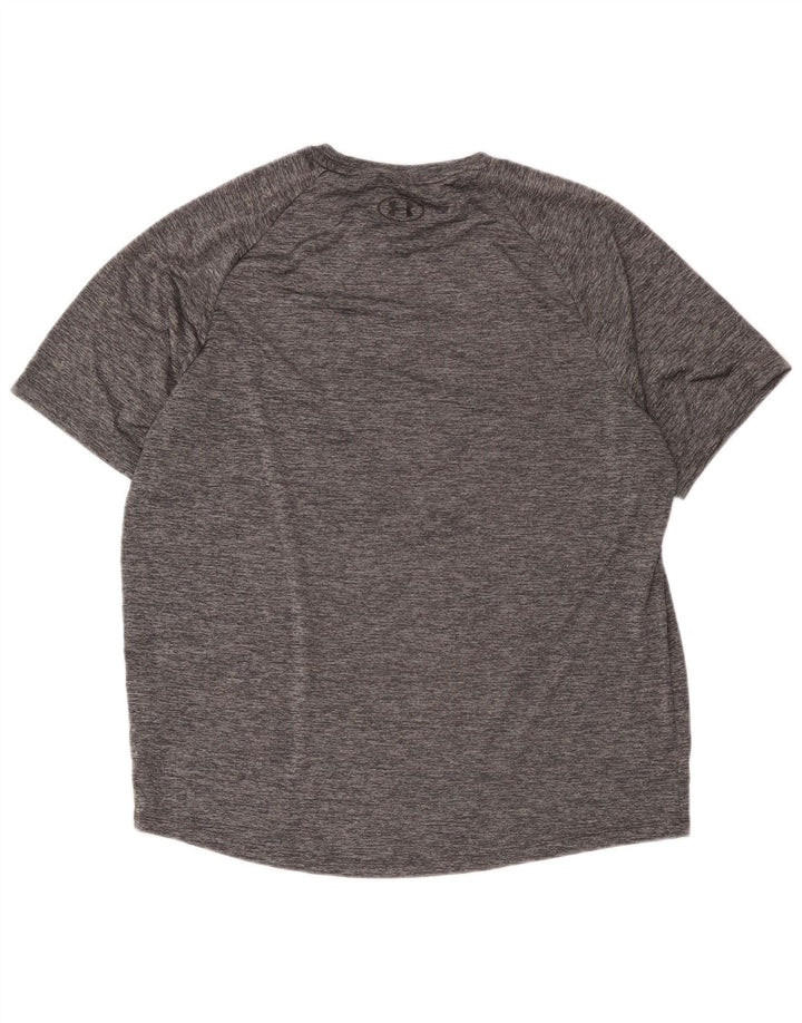 Camiseta Under Armour Hombre Top XL Poliéster moteado gris
