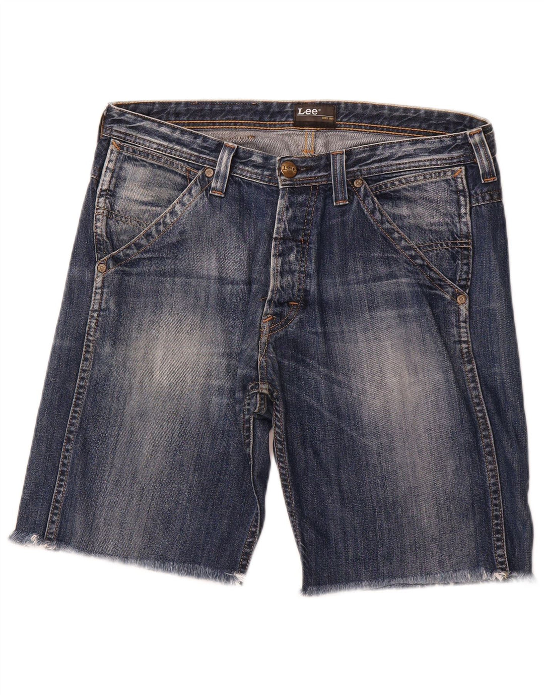 LEE Pantalones cortos de mezclilla para hombre W34 Azul grande