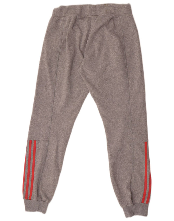 Adidas Mujer Chándal Pantalones Joggers UK 4/6 XS Gris Algodón
