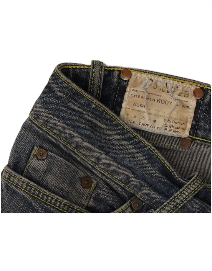 Vaqueros Dondup Mujer Rectos W29 L28 Azul Algodón