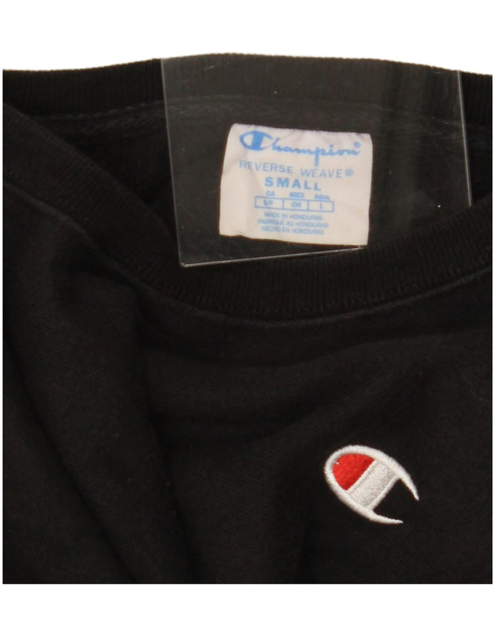 Champion Sudadera de tejido inverso para mujer, talla 10, algodón negro pequeño