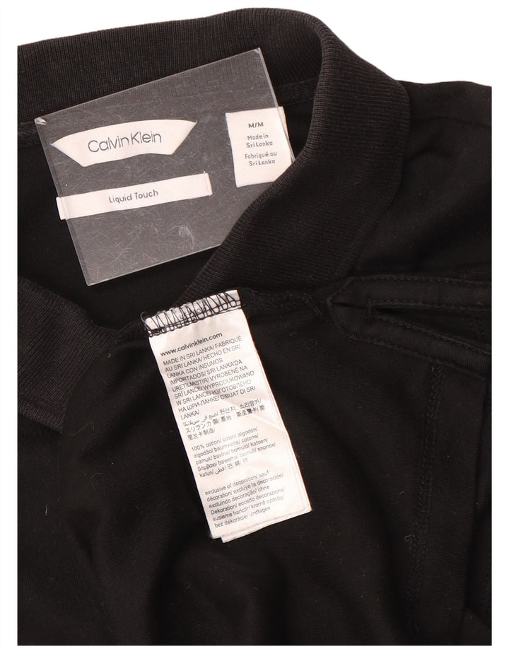 Polo Calvin Klein para hombre de algodón negro mediano